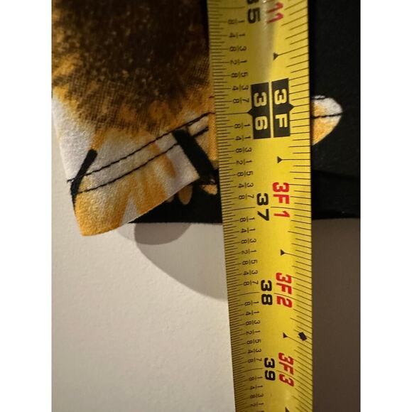 Unique Size 8 Spaghetti Strap Mini A-Line Dress Sunflower Floral Yellow Summer - Picture 9 of 10